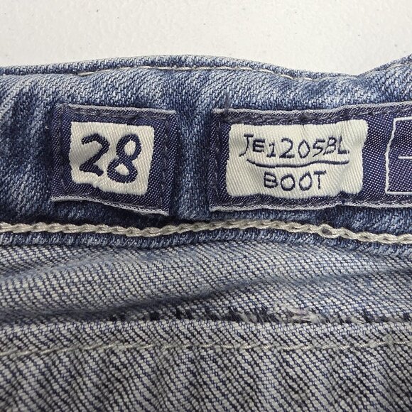 Miss Me Jeans Womens 28 Light Wash Bootcut Embroidered Back Distressed JE1205BL - Picture 8 of 16